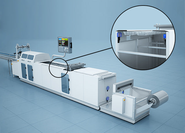 Transparent-object sensors with patented UV technology detect presence of clear plastic sheet during thermoforming