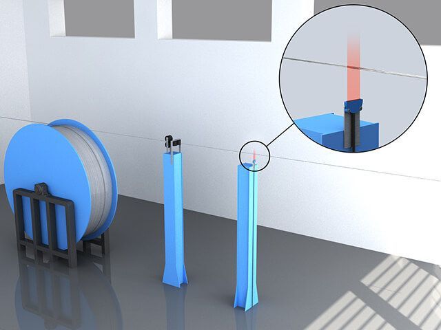 Photoelectric Fiber-Optic Sensor Detects Broken Parking-Brake Cable During Manufacture