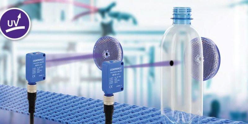 Reliable detection of transparent objects; Photoelectric sensor uses UV light