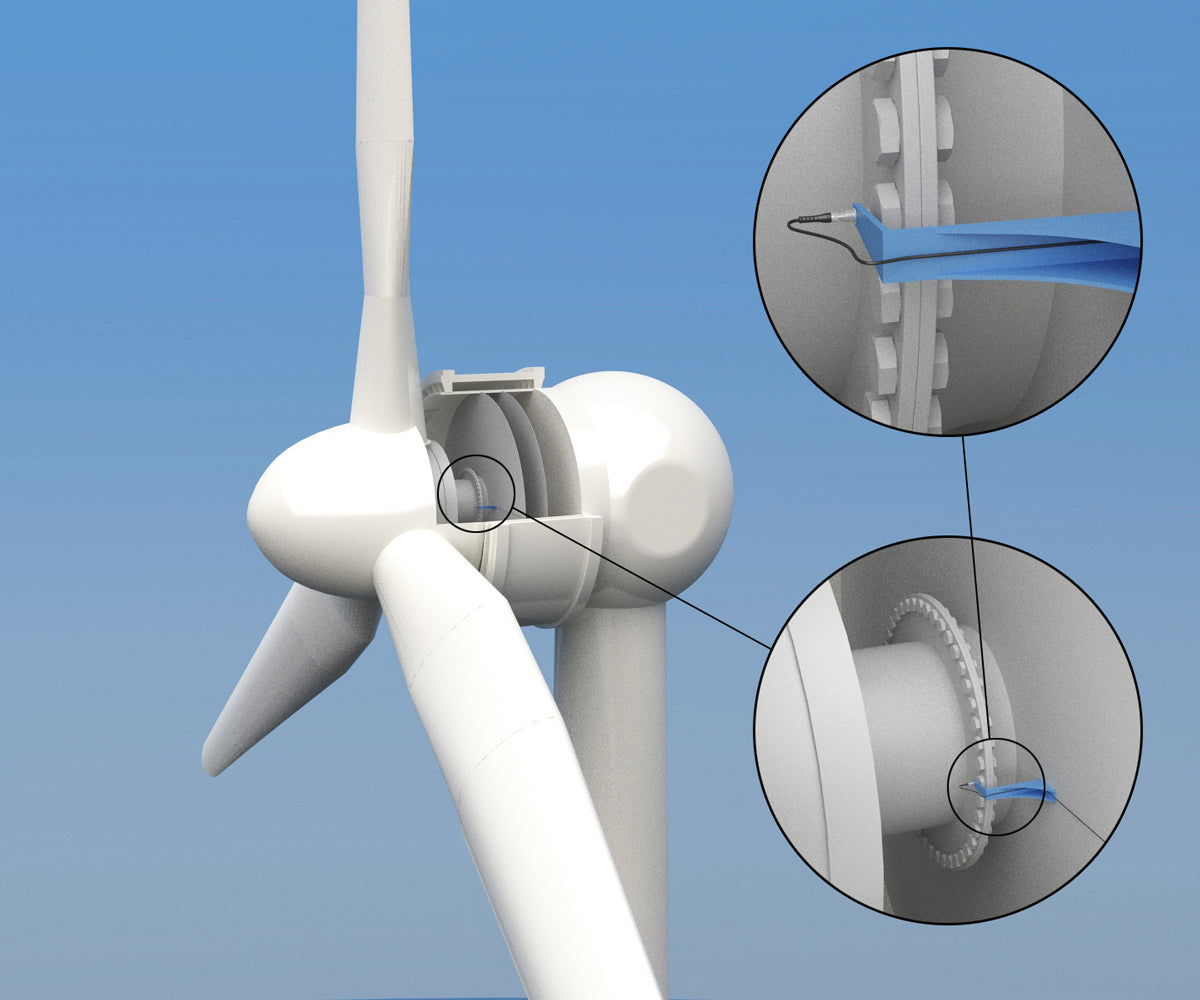 Rugged Inductive Sensor Measures Rotation Velocity of Wind Turbine Blades