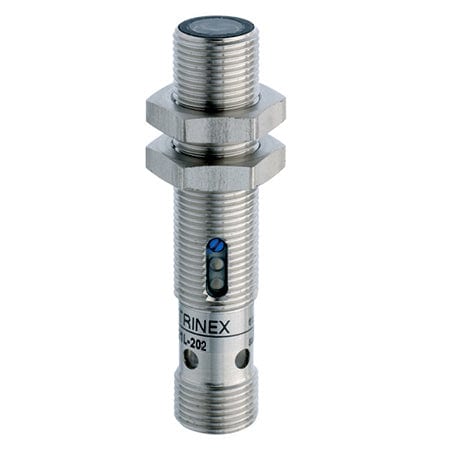 Standard Through beam M12 50000 mm Stainless steel V2A 3 turn pot. Laser class 2, red 660 nm