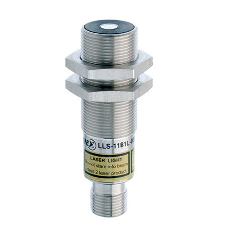 Standard Through beam M18 50000 mm Stainless steel V2A 3 turn pot. Laser class 2, red 660 nm
